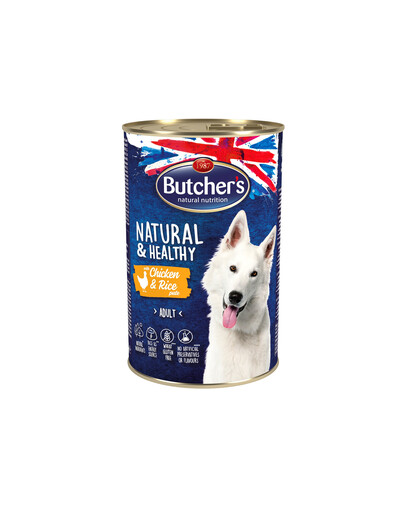 Natural&Healthy Dog z kurczakiem i ryżem pasztet dla psa 6 x 1200 g