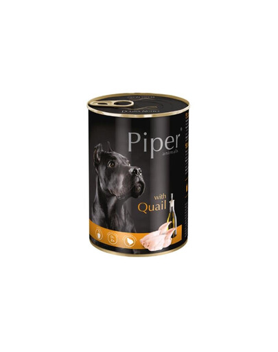 PIPER z przepiórką 400 g mokra karma dla dorosłych psów