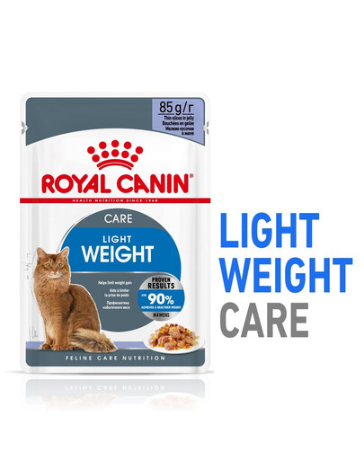 ROYAL CANIN light weight care jelly 24x85 g mokra karma dla dorosłych kotów z nadwagą