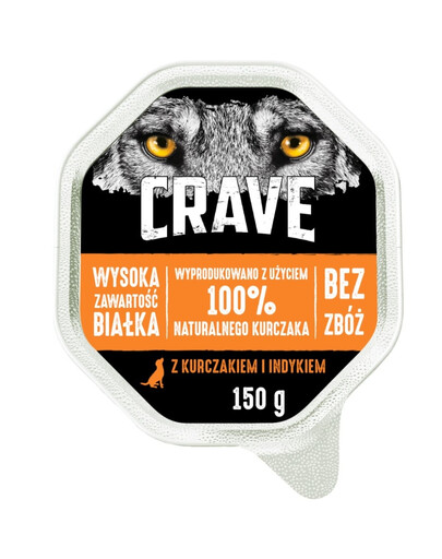 Paszteciki w tacce dla psa z kurczakiem i indykiem 150 g x 14