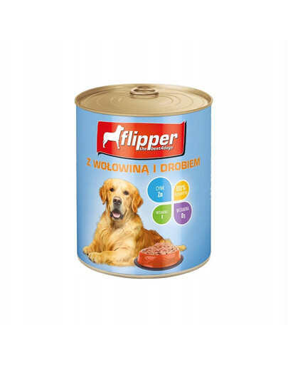 Flipper Adult 800 g karma z wołowiną i drobiem