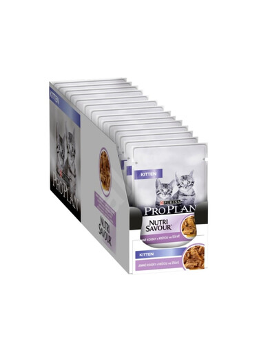 PRO PLAN Kitten Indyk w sosie dla kociąt 26 x 85 g