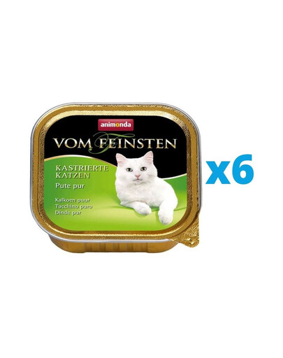 ANIMONDA Vom Feinsten zestaw z indykiem 6 x 100 g