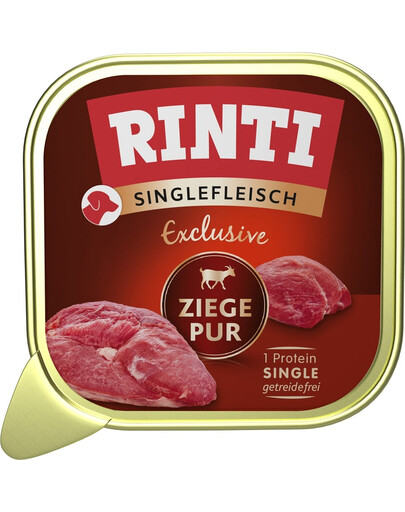 RINTI Singlefleisch Exclusive Goat Pure Monoproteinų maistas su ožka 6x150g