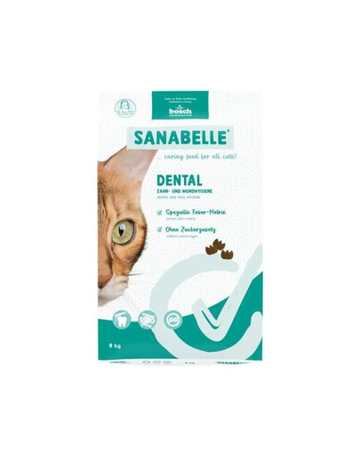 SANABELLE Dental 8 kg katėms, padedanti prižiūrėti dantis