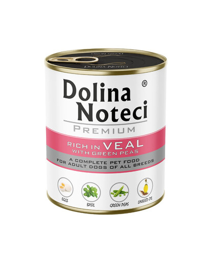 DOLINA NOTECI Premium Turtingas su veršiena ir žaliuoju žirniu 800 g