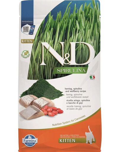 N&D Spirulina Kitten Herring and Wolfberry 300 g