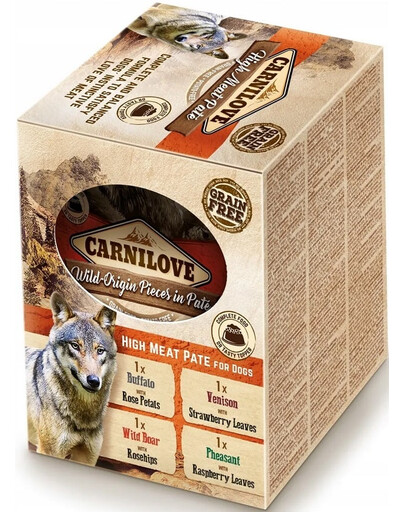 CARNILOVE Meat Pate Multipack Adult maišeliai 4x300g šlapias maistas šunims