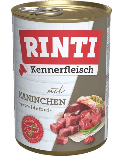 RINTI Kennerfleisch Rabbit triušiena 12x400 g