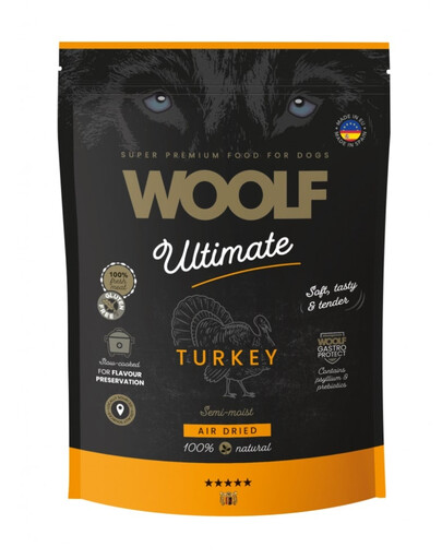 WOOLF Ultimate Soft Adult Dog Turkey 1 kg begrūdis pusiau drėgna maistas šunims su kalakutiena