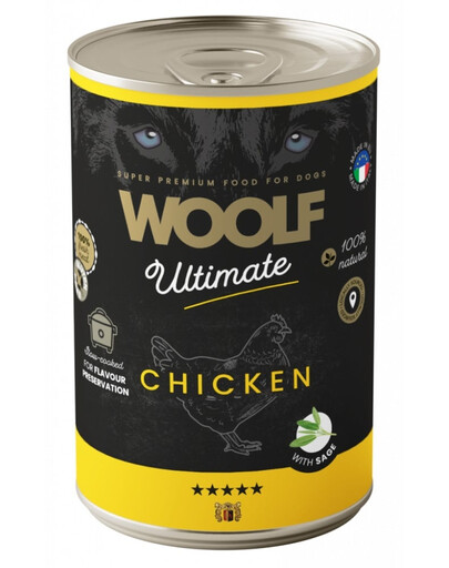WOOLF Ultimate Adult Dog Chicken with Sage 400g drėgna maistas šunims su vištiena ir šalaviju