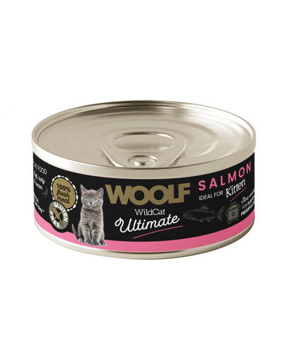 WOOLF Wild Cat Ultimate Kitten Salmon Pate 85g lašišų paštetas kačiukams