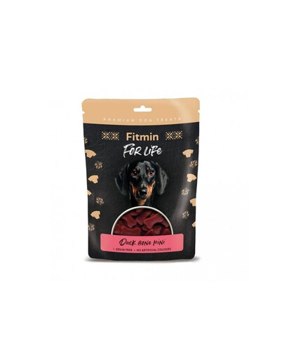 FITMIN For Life Duck bone Mini 70g skanėstai šunims kauliukai su antis