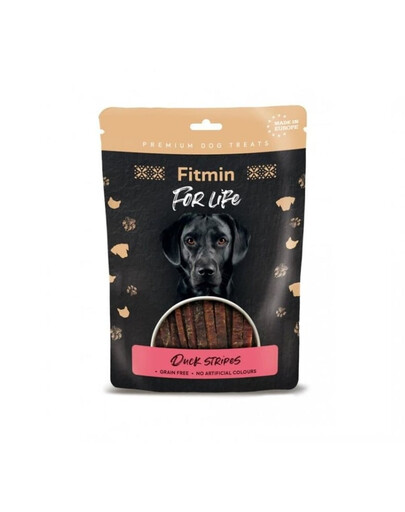 FITMIN For Life Duck Stripes 70 g su ančių juostelėmis šunims