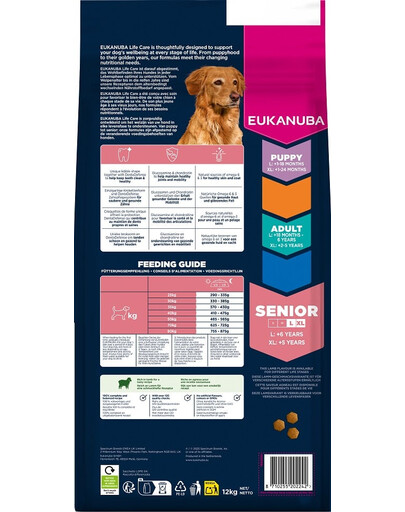 Senior Large Breeds Lamb Rice 12 kg sucha karma dla starszych psów ras dużych bogata w jagnięcinę i ryż
