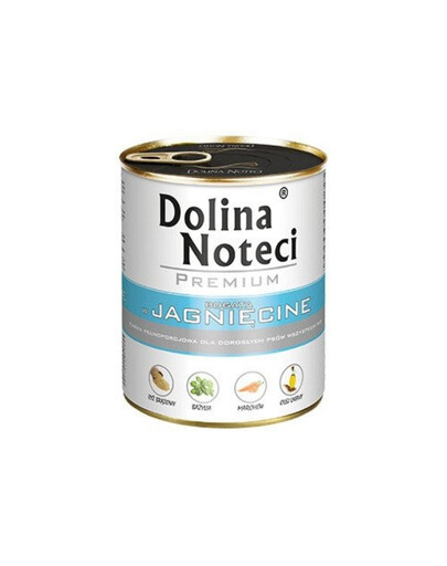 DOLINA NOTECI Mišrių skonių "Premium" su ėriena ir menke bei brokoliais 24x800g