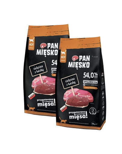 PAN MIŠKO Veršiena su antis katėms traškučiai M 2x1,6 kg