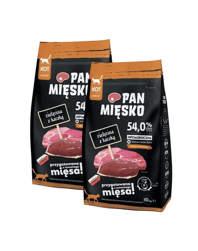 PAN MIĘSKO Veršiena su antis katėms, traškūs M 2x10 kg