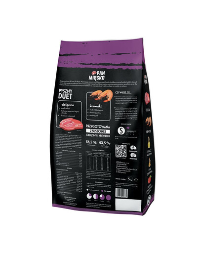 PAN MIŠKO Veršiena su krevetėmis katėms traškučiai S 5 kg