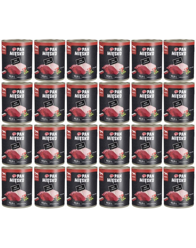 PAKA ZWIERZAKA Kalakutas su elniais šlapias maistas šunims 24x800 g