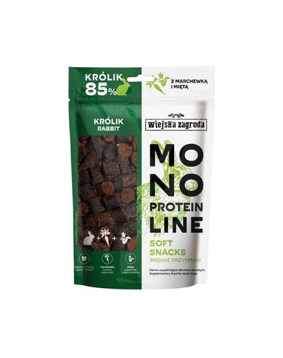 WIEJSKA ZAGRODA Monoproteiniai minkšti skanėstai šunims Kriukis 115 g