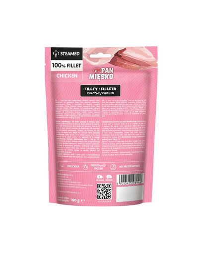 PAN MIĘSKO Vištienos filė skanėstas katėms 100 g