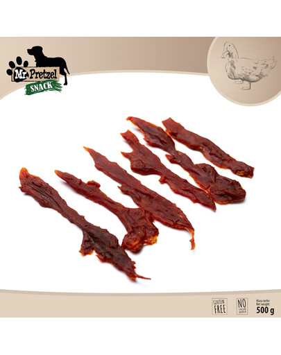 Miękkie fileMR. PRETZEL Minkšti antienos filė 500 g skanėstas šunimsty z kaczki 500 g przysmak dla psa