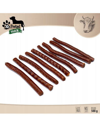 MR. PRETZEL Jautienos lazdelės 500 g šunų skanėstai