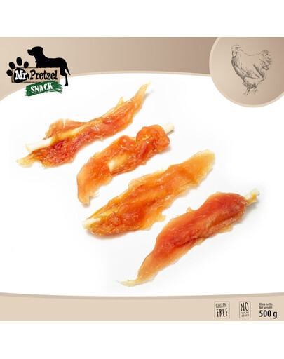 MR. PRETZEL Vištienos saldainis 500 g skanėstas šunims