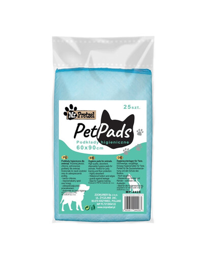 MR. PRETZEL Higienos įklotai šunims 60x90cm 25vnt. labai gerai sugeriantys