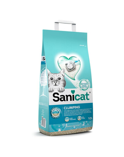 SANICAT Clumping 2x10 l Bentonito smėlis marselio muilas