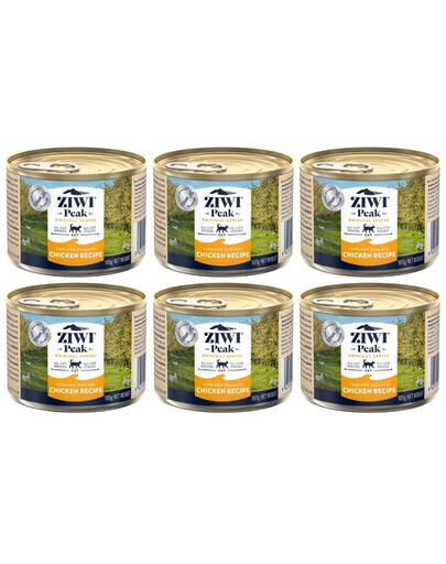ZIWIPEAK Cat Chicken Kurczak 6x185 g