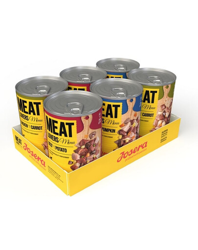 JOSERA Meat Lovers Menu Multipack 6x400g šlapias maistas šunims