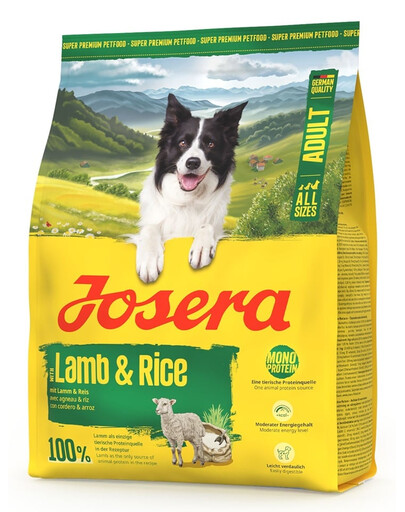 JOSERA Lamb and Rice Adult 900g monoproteininė maistas šunims