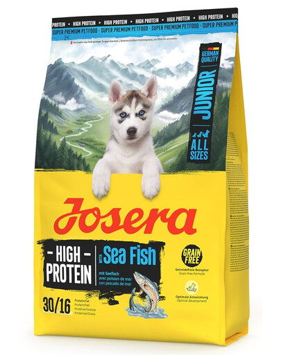 JOSERA High Protein Junior Sea Fish 3kg aukštos baltymų sausas maistas šuniukams