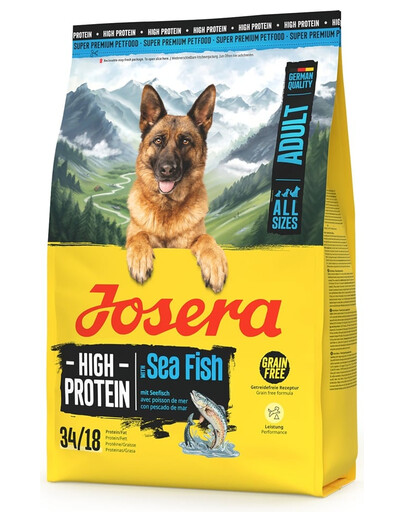 JOSERA High Protein Adult Sea Fish 3kg aukštos baltymų sausas maistas šunims