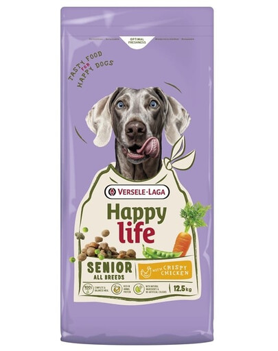 VERSELE-LAGA Happy Life Senior with Chicken 12,5kg maistas vyresniems šunims su vištiena