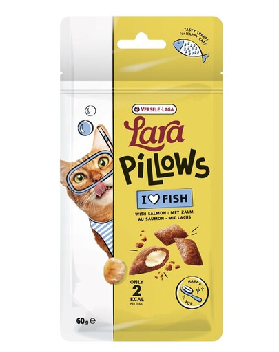 VERSELE-LAGA Lara Snack Pillows with Salmon Happy Fur 60g skanėstas, palaikantis gražią kailį