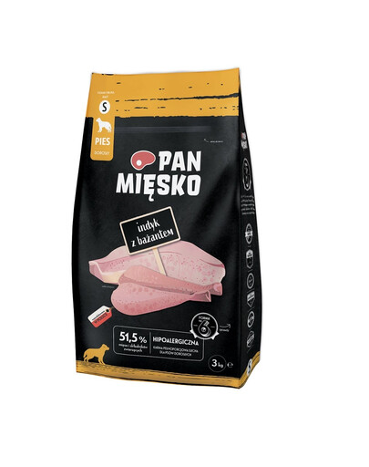 PAN MIĘSKO Kalakutų ir fazanų šunų ėdalas S 2x3 kg