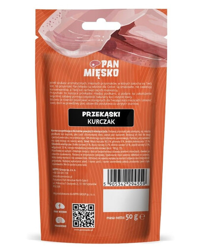 PAN MIĘSKO Užkandžiai Vištienos delikatesas katėms 50 g