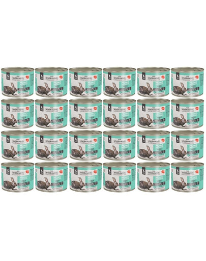 WIEJSKA ZAGRODA Monobiałkowa triušiena drėgnas maisto produktas kačiukams 24x200 g