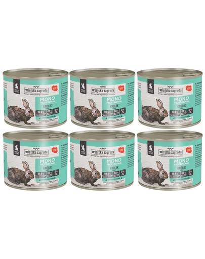 WIEJSKA ZAGRODA Monobiałkowa triušiena drėgna maisto produktas kačiukams 6x200 g