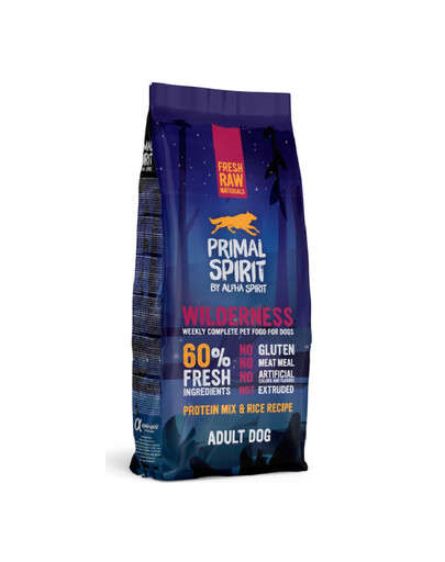PRIMAL SPIRIT Wilderness minkštas maistas šunims kiauliena 2x12 kg