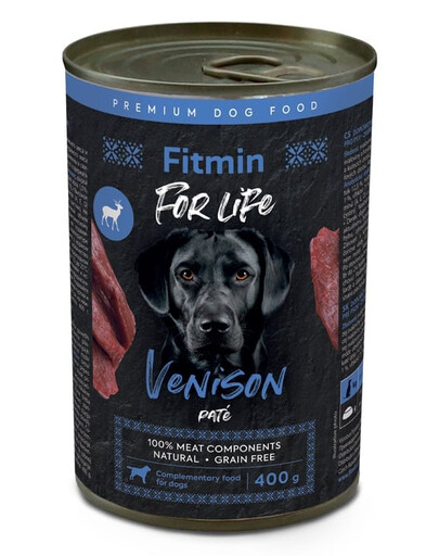 FITMIN For Life Venison Pate 400 g šernienos paštetas šunims