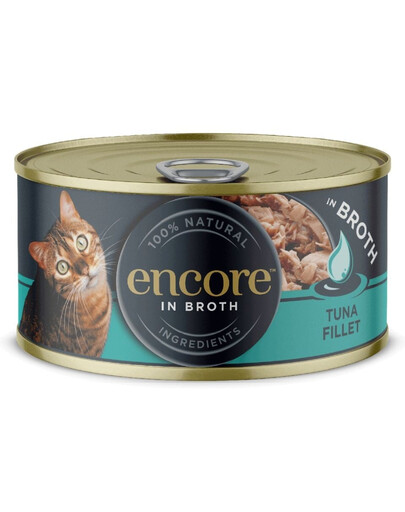 ENCORE Cat Tuna Fillet in Broth filet su tunu sultinyje 70 g