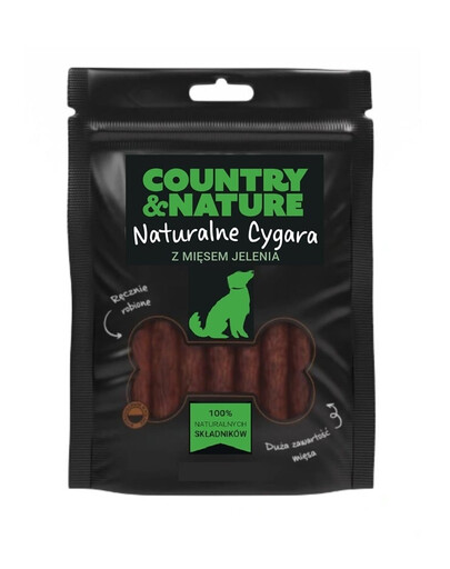 Cygara z mięsem jelenia dla psów 20 x 85 g