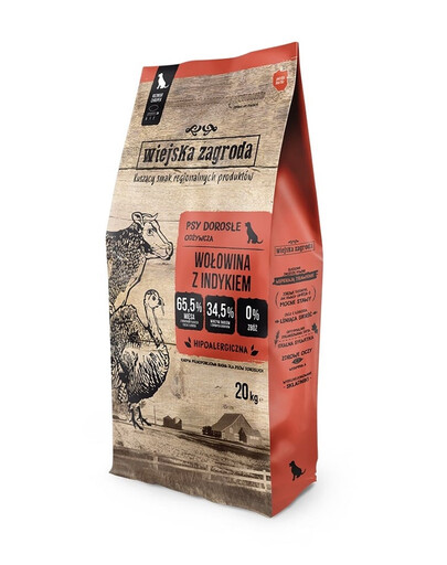 WIEJSKA ZAGRODA Jautiena su kalakutienos traškučiais L 2x20 kg