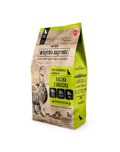 WIEJSKA ZAGRODA Antis su kriaušėmis sausas maistas M 2x9kg