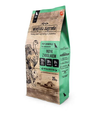 WIEJSKA ZAGRODA Kalakutienos ir triušienos granulės S 2x20kg