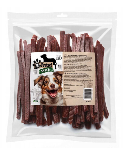 MR. PRETZEL Jautienos juostelės 500 g skanėstas šuniui